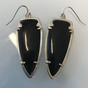 Kendra Scott Skylar Earrings in Black + gold